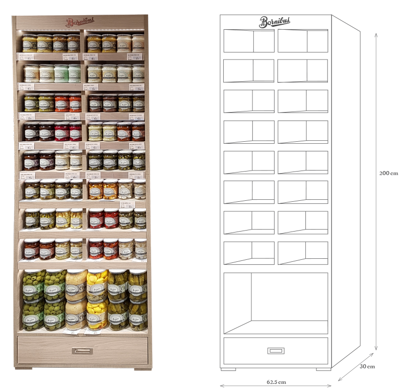 Meuble Bornibus display furniture