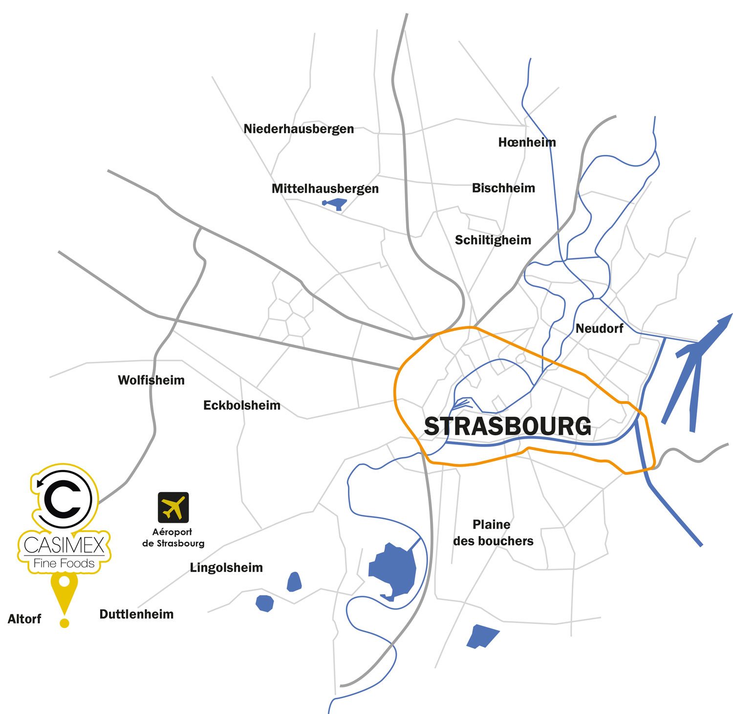 Plan Strasbourg Casimex Bornibus